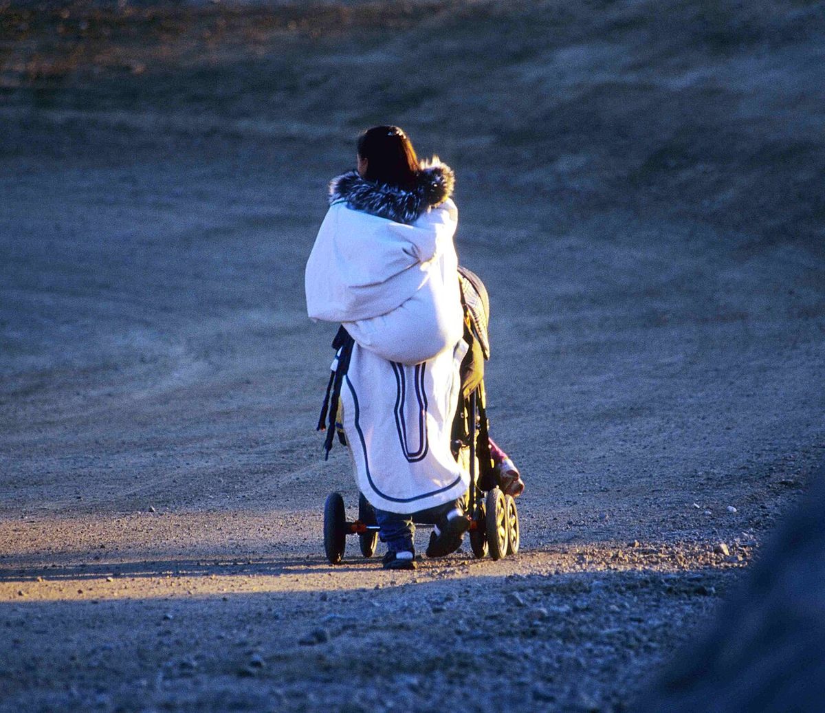 Baby carriage (Cape Dorset, Nunavut Territory, Canada)