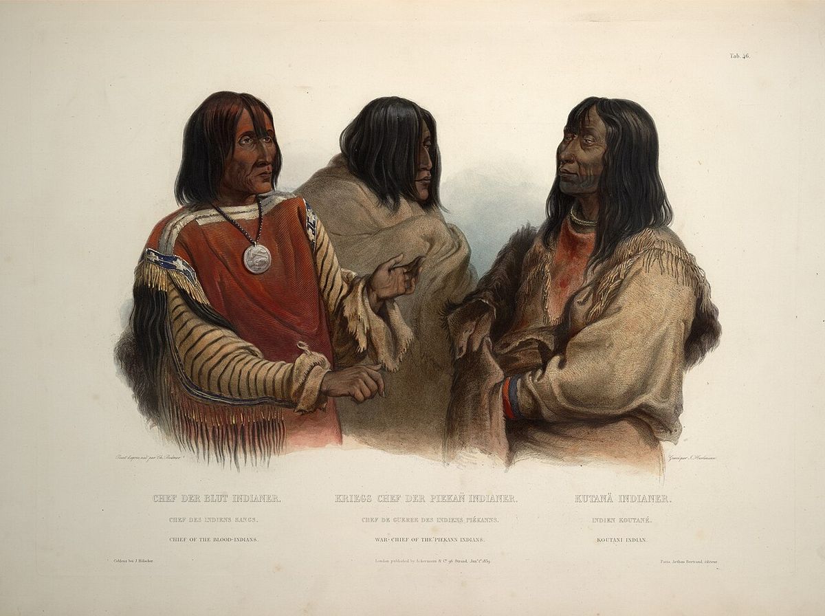 Chief of the Blood indians War chief of the Piekann indians and Koutani indian