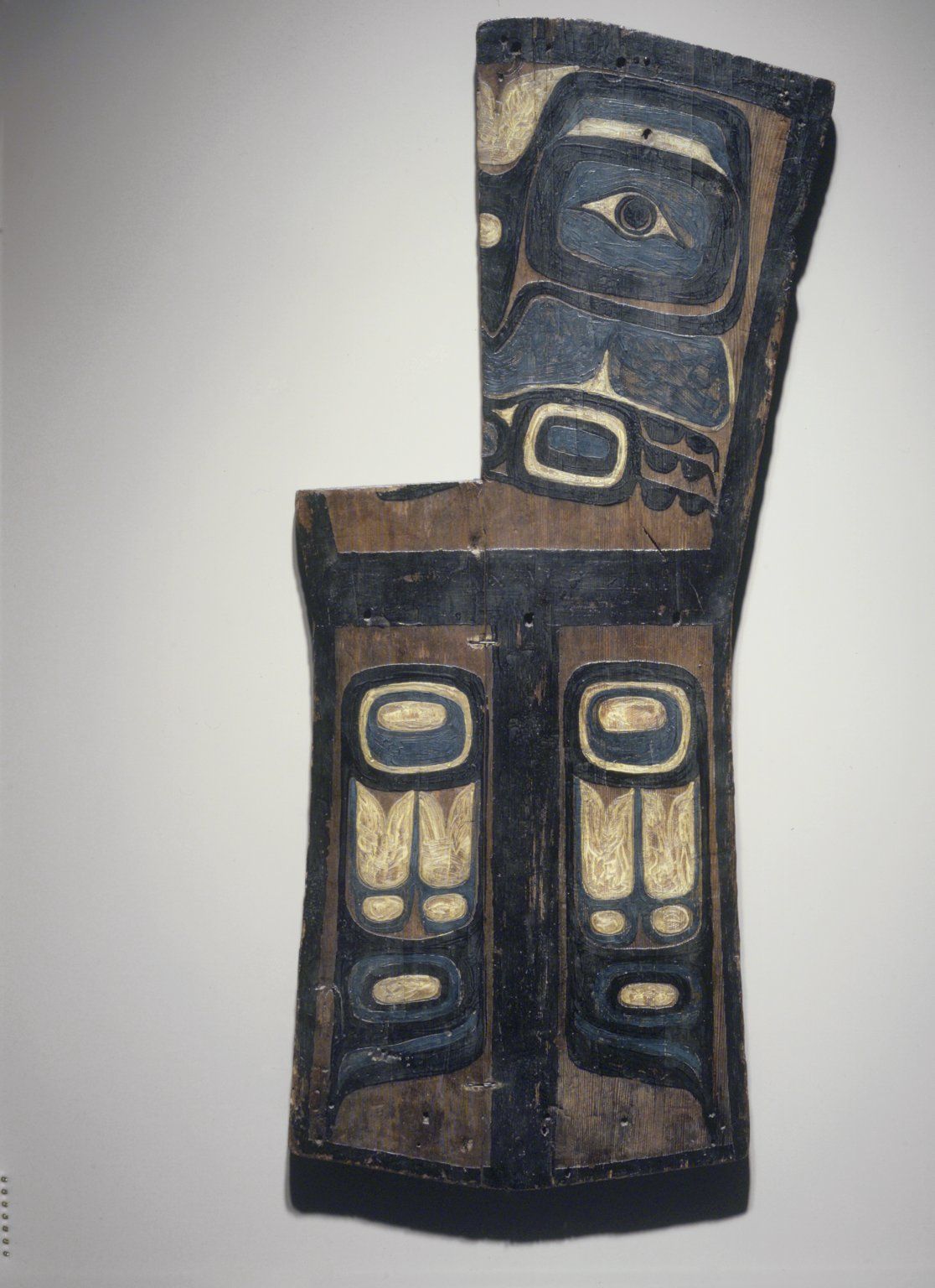 Gwa'sala Kwakwaka'wakw (Native American). Grave Marker in the Form of a Copper, late 19th century. Wood, pigment, 50 x 20 in. (127 x 50.8 cm
