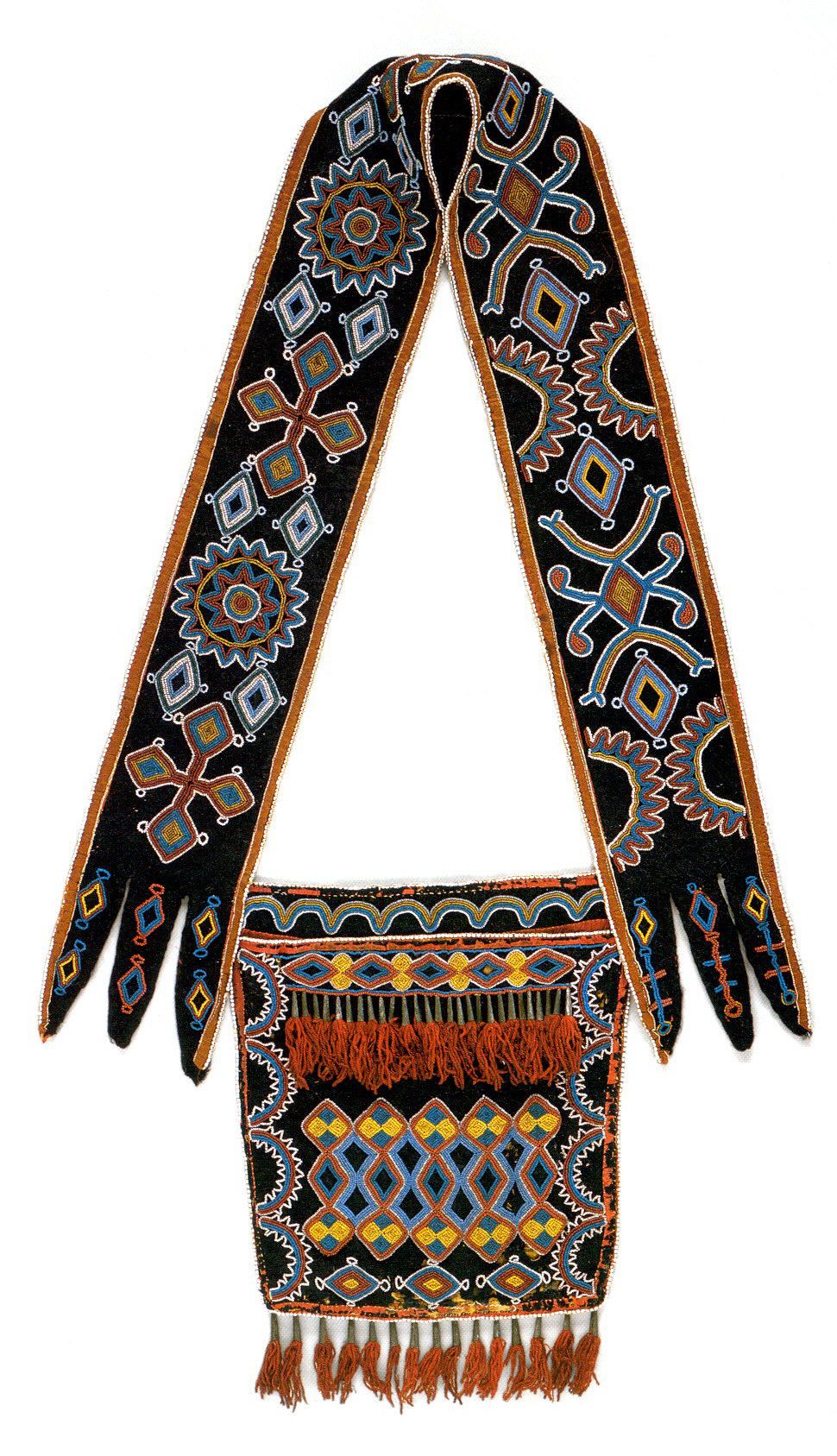 Delaware; Bag; Textiles-Beadwork