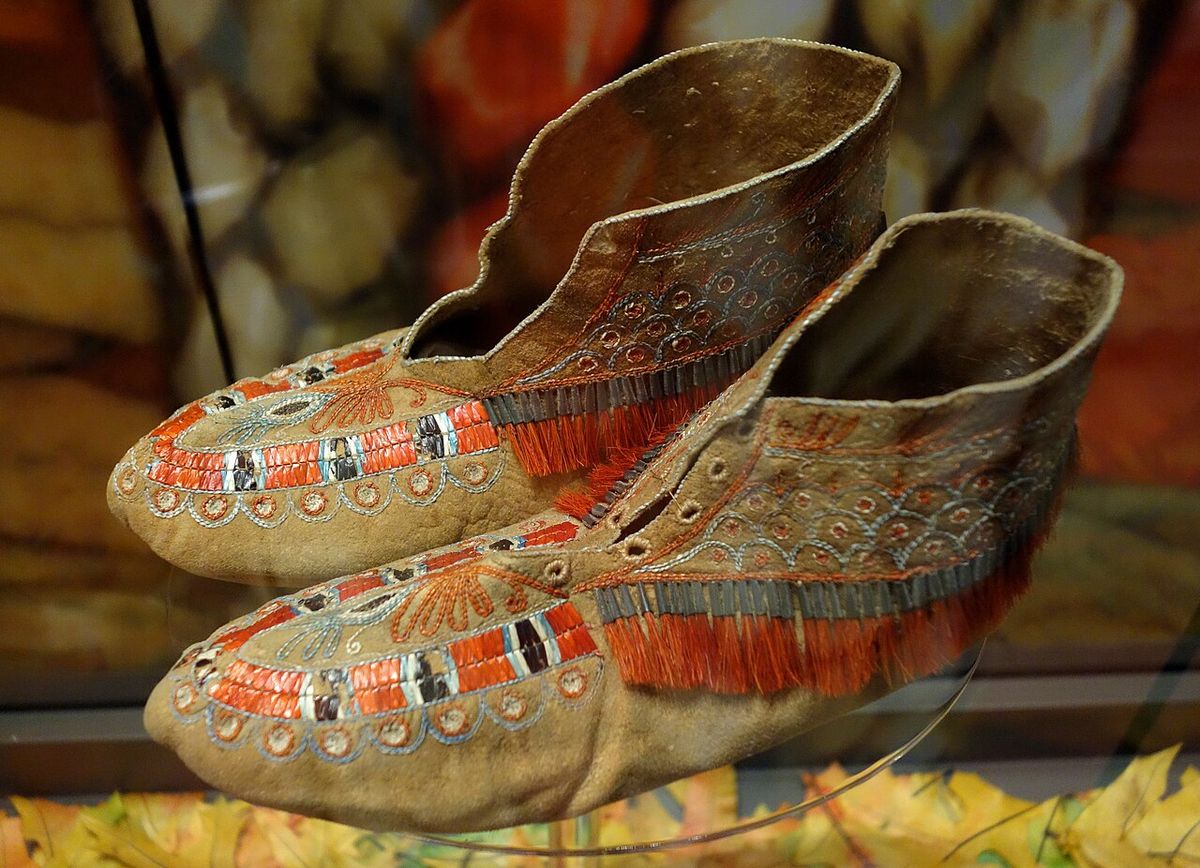 Exhibit in the Bata Shoe Museum, Toronto, Ontario, Canada. This item is old enough so that its design is in the public domain. The museum pe