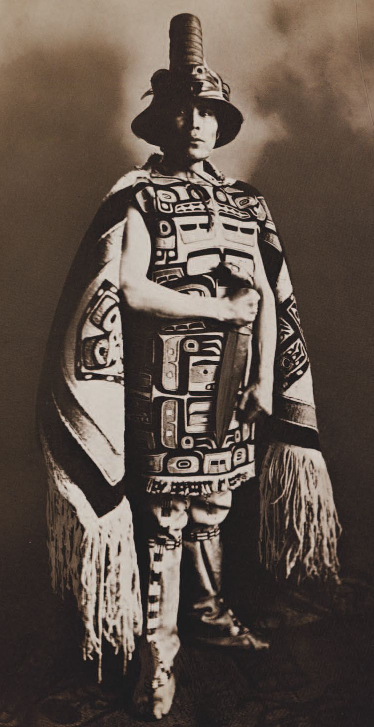 Louis Shotridge in Tlingit ceremonial costume