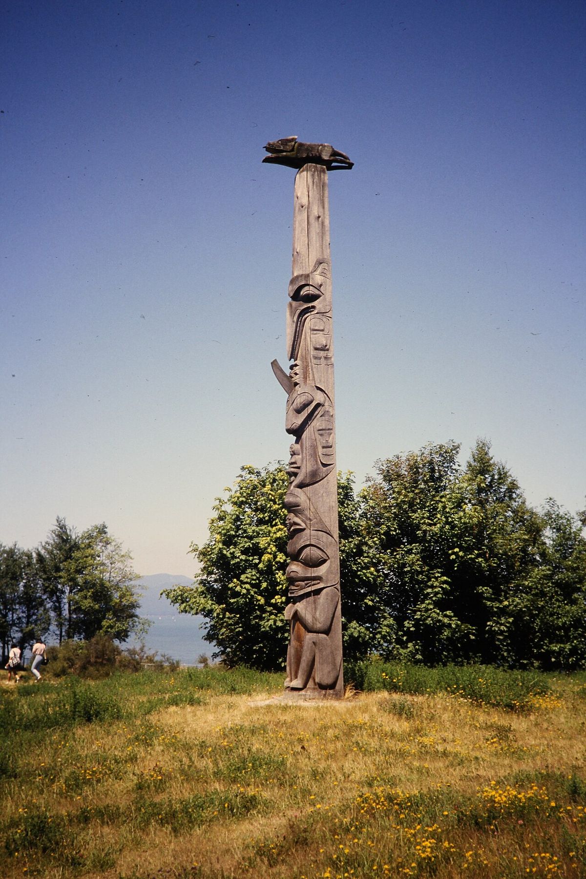 Totem pole in British Columbia