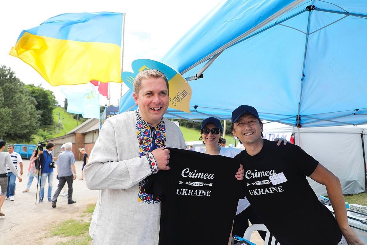 Andrew Scheer PC MP celebrates Ukrainian Independence Day in Etobicoke.