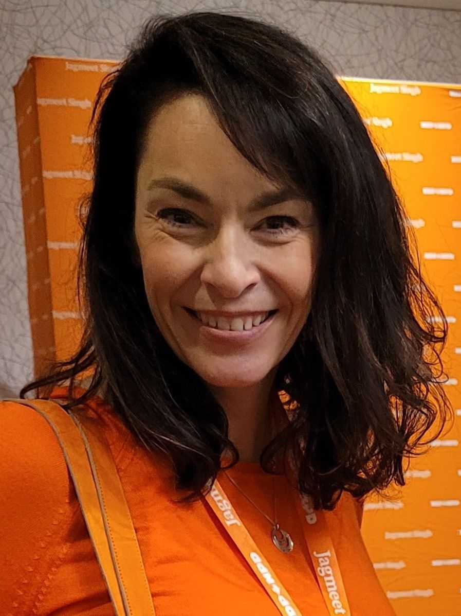 Member of Parliament Heather McPherson photographed at the 2023 New Democratic Party convention in Hamilton.