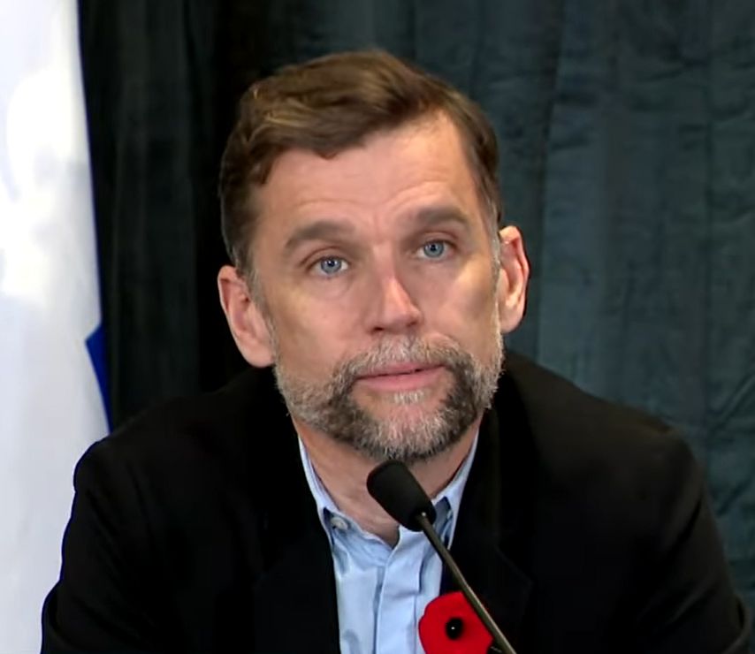 Bruno Marchand en conférence de presse en 2023.