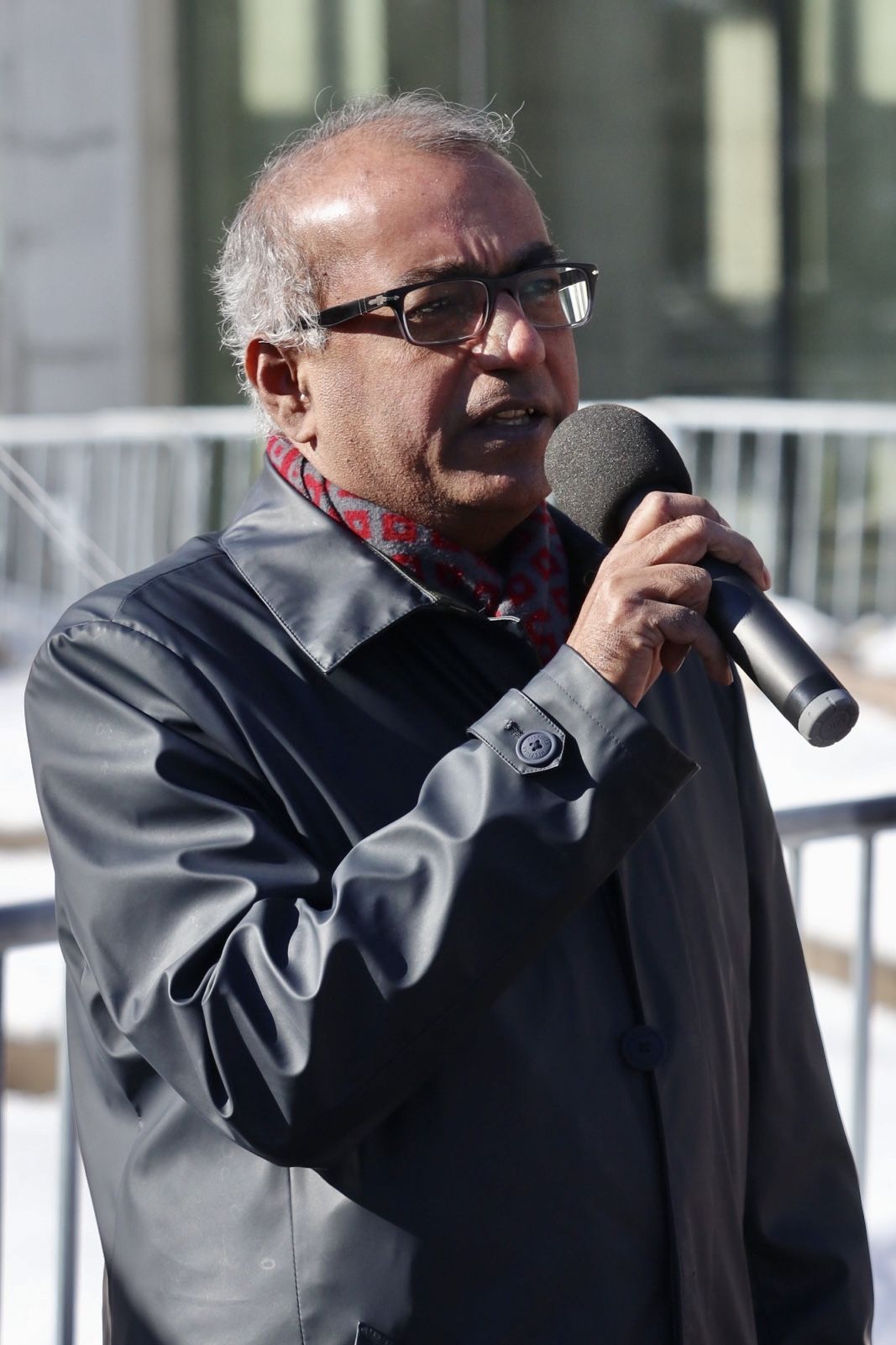 Chandra Arya, Member of the House of Commons of Canada at Iran Protest