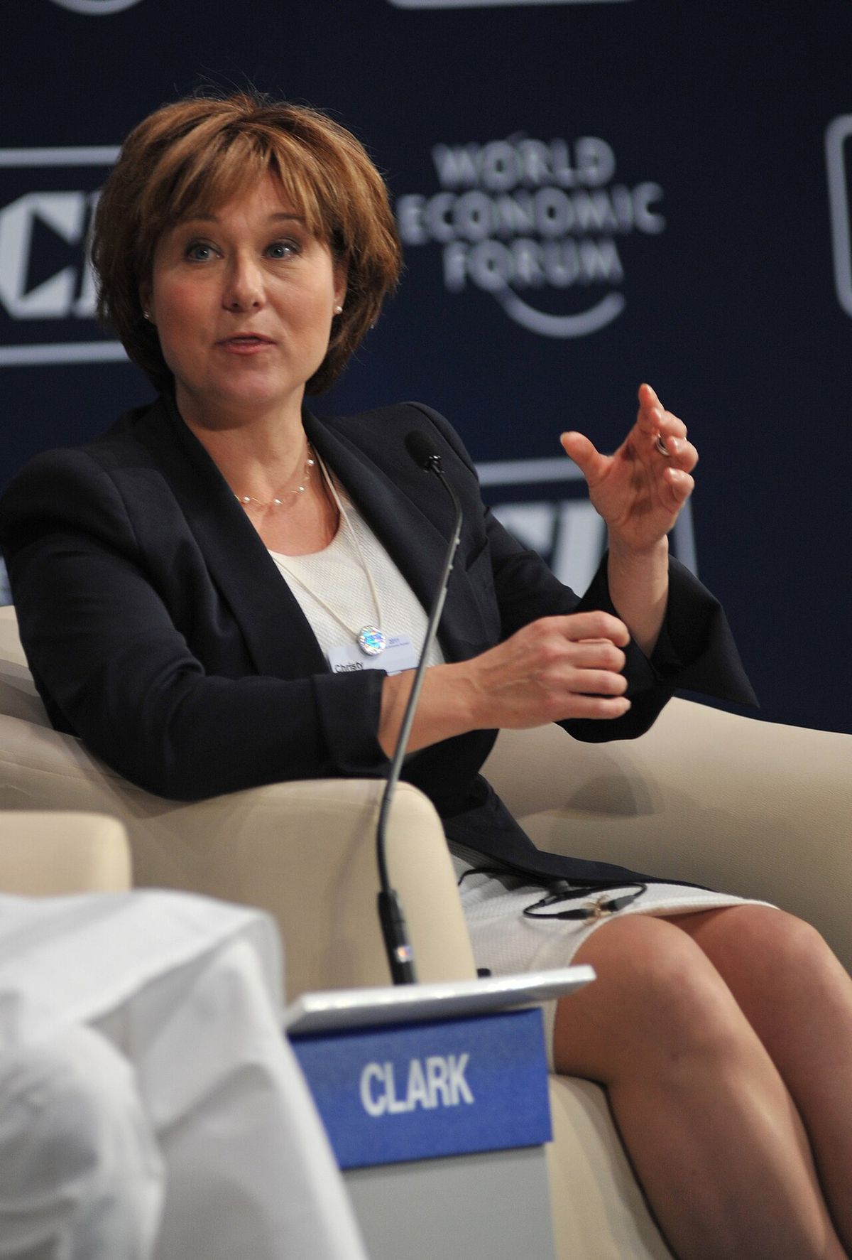Premier Christy Clark at the India Economic Summit 2011.