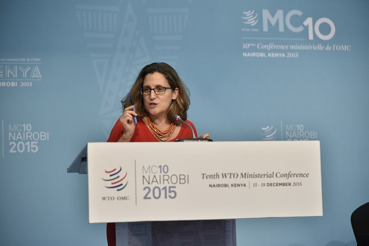 MC10 ceremony for the accession of Liberia, 16 December 2015. Photos may be reproduced provided attribution is given to the WTO and the WTO 