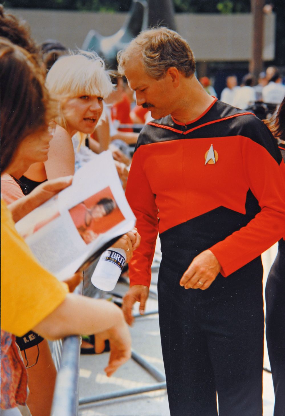 Jack Layton at a star trek convention held at City Hall in Toronto in 1991 (I think). it was a 25th Anniversary party for Star Trek. Jack sh