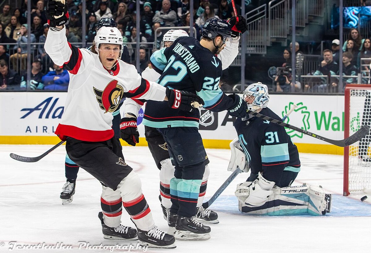 Jakob Chychrun after scoring a goal