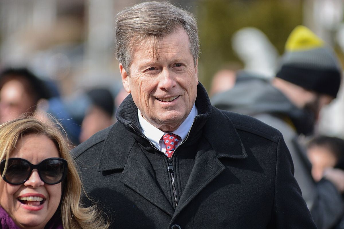 Mayor John Tory in Toronto at the Good Friday Procession