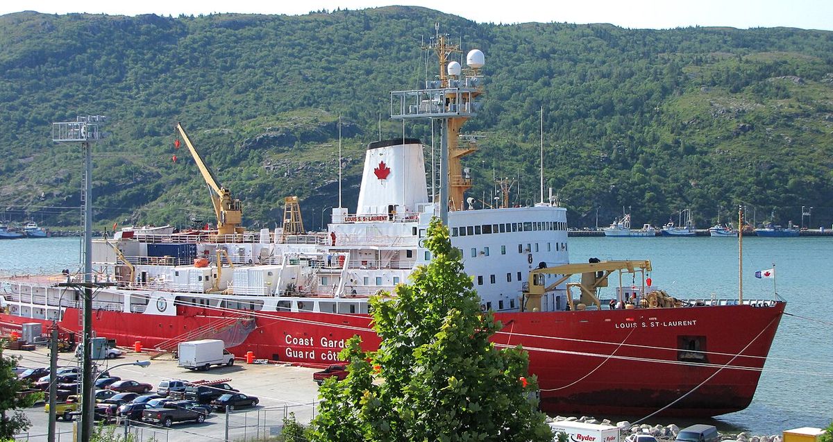 CCGS Louis S. St-Laurent, Heavy Icebreaker, in St. John's, NL, Canada
