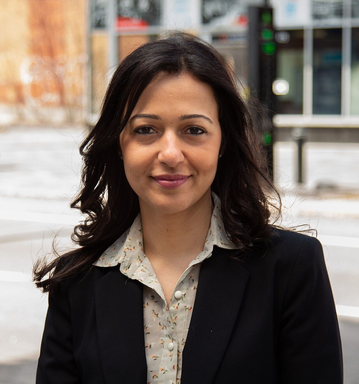 Ruba Ghazal, candidate dans la circonscription québécoise de Mercier aux élections générales de 2018.