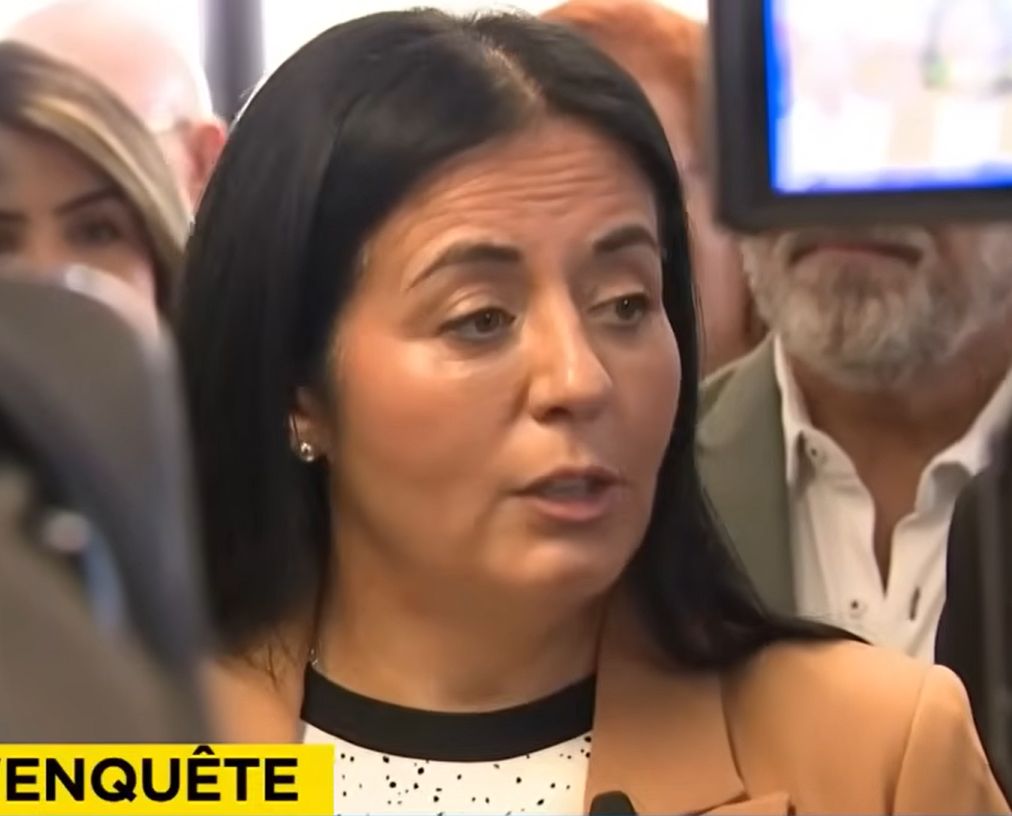 Soraya Martinez Ferrada en mêlée de presse le 12 mai 2025.