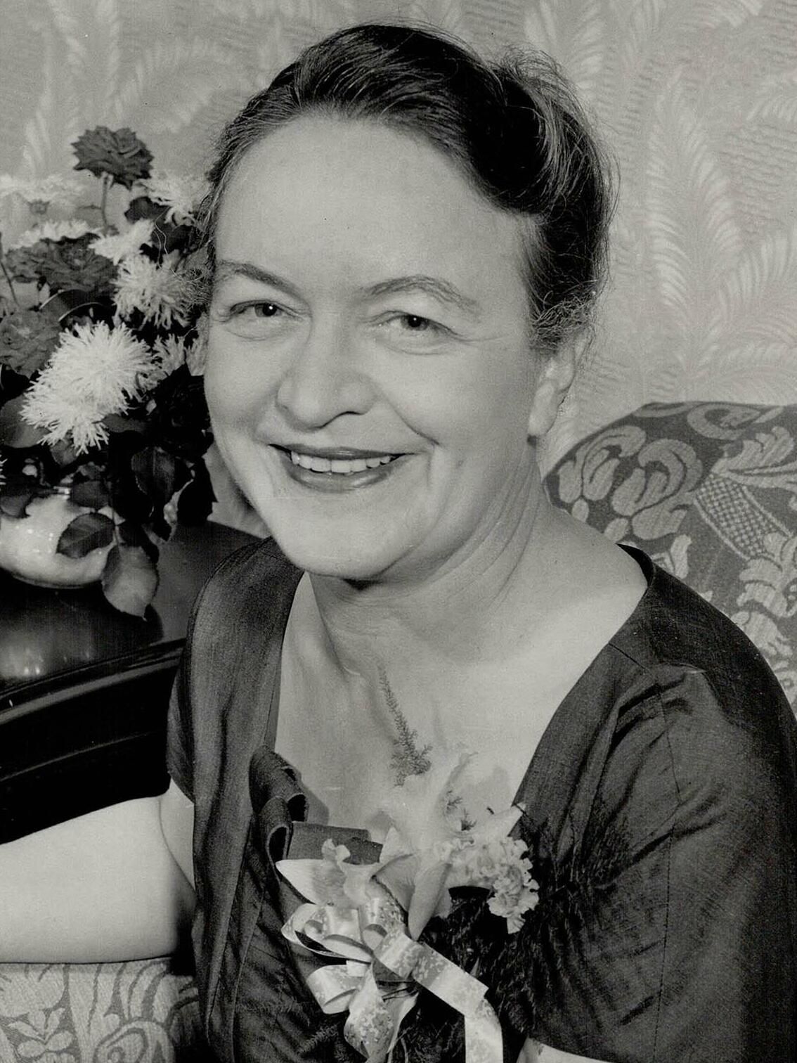 Olive Diefenbaker, wife of Prime Minister John Diefenbaker.